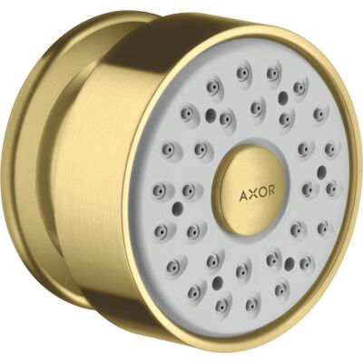 Tête de douche Hansgrohe Axor - Pluie, Laiton brossé, 65mm - Publicité Tête de douche Hansgrohe Axor - Pluie, Laiton brossé, 65mm - Publicité