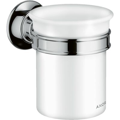 Hansgrohe cup Axor Montreux 42134000 Céramique de salle de bain , Halter métal, Halter - Publicité Hansgrohe cup Axor Montreux 42134000 Céramique de salle de bain , Halter métal, Halter - Publicité