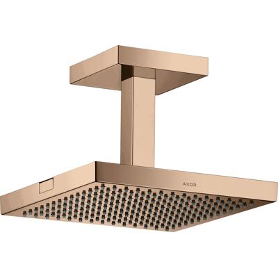 Hansgrohe douche de tête Axor Starck 10929300 avec raccordement au plafond, 240x240mm, 1jet, or rouge poli - Publicité Hansgrohe douche de tête Axor Starck 10929300 avec raccordement au plafond, 240x240mm, 1jet, or rouge poli - Publicité