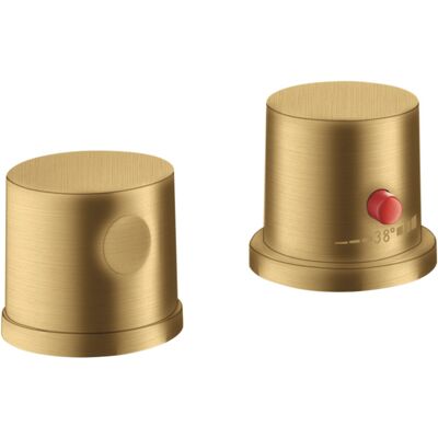 Ensemble de baignoire Axor Uno - Or Brossé, Thermostat, 2 Troux - Publicité Ensemble de baignoire Axor Uno - Or Brossé, Thermostat, 2 Troux - Publicité