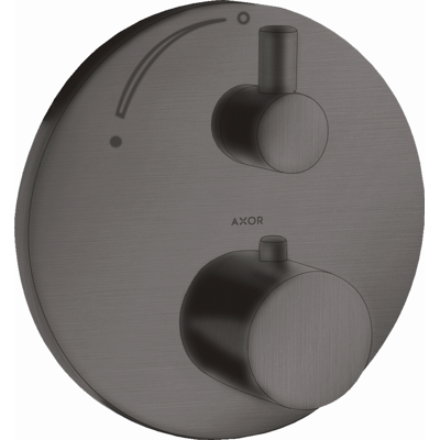 Hansgrohe AXOR Uno² Thermostat - Chrome noir brossé - Monté sur mur - Publicité Hansgrohe AXOR Uno² Thermostat - Chrome noir brossé - Monté sur mur - Publicité