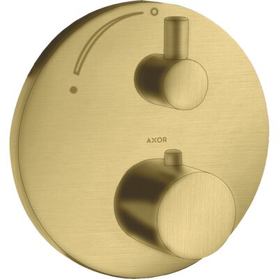Hansgrohe Axor Uno Thermostat - Laiton Brossé - Publicité Hansgrohe Axor Uno Thermostat - Laiton Brossé - Publicité