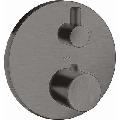 Hansgrohe Axor Uno Thermostat Encastre - 2 Utilisateurs - Chrome Noir Brossé - Publicité Hansgrohe Axor Uno Thermostat Encastre - 2 Utilisateurs - Chrome Noir Brossé - Publicité