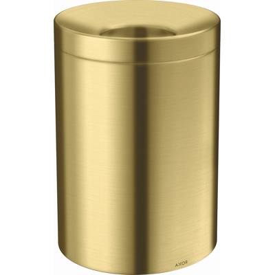 Poubelle HANSAGROHE AXOR - Circular Brushed Brass - 5L - Autonome - Publicité Poubelle HANSAGROHE AXOR - Circular Brushed Brass - 5L - Autonome - Publicité