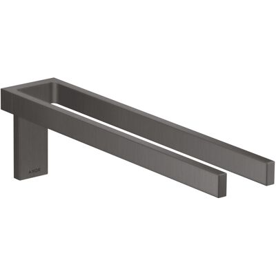 Hansgrohe Modèle 42622 - Porte-serviette - Chrome noir brossé - Publicité Hansgrohe Modèle 42622 - Porte-serviette - Chrome noir brossé - Publicité