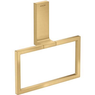 Hansgrohe Anneau porte-serviettes rectangulaire - Métal - Pivotant - Publicité Hansgrohe Anneau porte-serviettes rectangulaire - Métal - Pivotant - Publicité