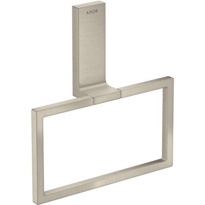 Hansgrohe AXOR Anneau porte-serviettes rectangulaire - Pivotant - Métal - Publicité Hansgrohe AXOR Anneau porte-serviettes rectangulaire - Pivotant - Métal - Publicité