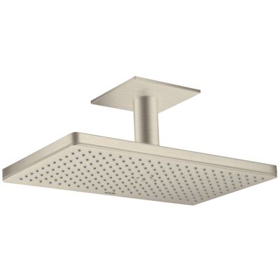 Pomme de douche Hansgrohe Axor - 460x270mm Raccordement au plafond - Nickel brossé - Publicité Pomme de douche Hansgrohe Axor - 460x270mm Raccordement au plafond - Nickel brossé - Publicité