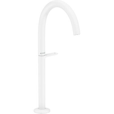 Hansgrohe Axor One Mitigeur - Garniture de vidange push-open - Blanc mat - Publicité Hansgrohe Axor One Mitigeur - Garniture de vidange push-open - Blanc mat - Publicité