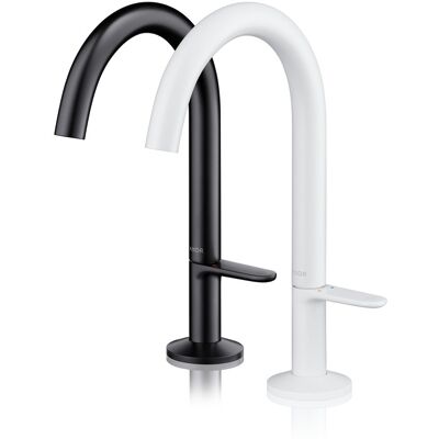 Hansgrohe Axor One Mitigeur Lavabo - Push-Open, 170mm, 140mm Projection - Publicité Hansgrohe Axor One Mitigeur Lavabo - Push-Open, 170mm, 140mm Projection - Publicité