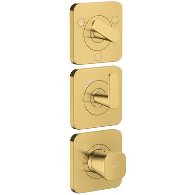Module thermostatique Hansgrohe Axor Citterio C - Or poli, Encastré - Publicité Module thermostatique Hansgrohe Axor Citterio C - Or poli, Encastré - Publicité