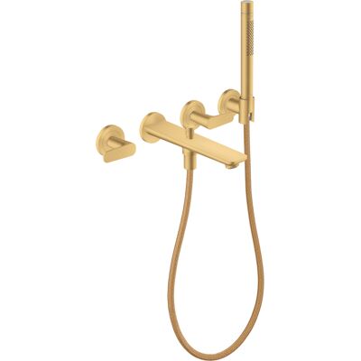Hansgrohe Axor Citterio C Robinet baignoire 3 trous - Or brossé - Publicité Hansgrohe Axor Citterio C Robinet baignoire 3 trous - Or brossé - Publicité