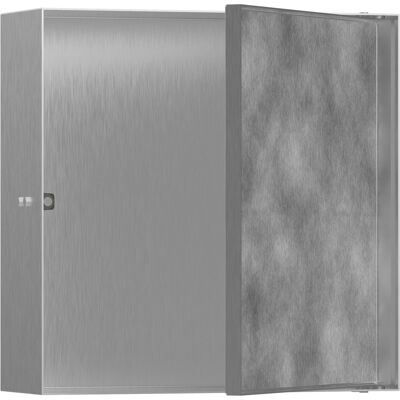 Hansgrohe XtraStoris Rock Nicho mural - Acier inoxydable 300x300x100mm - Publicité Hansgrohe XtraStoris Rock Nicho mural - Acier inoxydable 300x300x100mm - Publicité