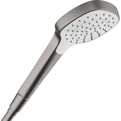 HANSGROHE Douchette à main chrome noir brossé 110mm - Pluie - Publicité HANSGROHE Douchette à main chrome noir brossé 110mm - Pluie - Publicité
