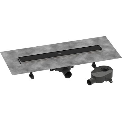 Hansgrohe RainDrain Go Ensemble Complet - Drain de Douche - Noir Mat - Publicité Hansgrohe RainDrain Go Ensemble Complet - Drain de Douche - Noir Mat - Publicité