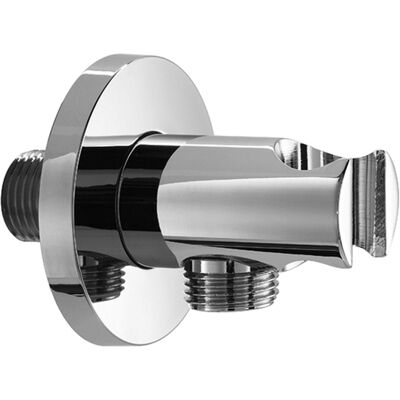 Coude de raccordement de douche Herzbach Living Spa 11.685200.1.01 avec support rigide, chromé - Publicité Coude de raccordement de douche Herzbach Living Spa 11.685200.1.01 avec support rigide, chromé - Publicité