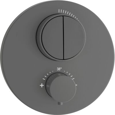 Kit de thermostat Herzbach Deep Grey - Pour 2 consommateurs - Publicité Kit de thermostat Herzbach Deep Grey - Pour 2 consommateurs - Publicité