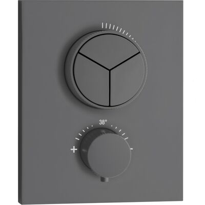 Thermostat Herzbach Deep Grey - Pour 3 consommateurs - Publicité Thermostat Herzbach Deep Grey - Pour 3 consommateurs - Publicité