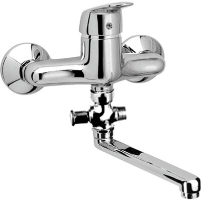 Herzbach Kappa Robinet de bain - Bec pivotant 300mm Chrome - Publicité Herzbach Kappa Robinet de bain - Bec pivotant 300mm Chrome - Publicité