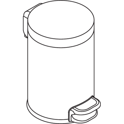 Hewi Corbeille à déchets - Modèle 950.05.30501 - Cylindrique, 3L, Noir - Publicité Hewi Corbeille à déchets - Modèle 950.05.30501 - Cylindrique, 3L, Noir - Publicité