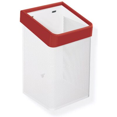 Hewi Modèle 477 Corbeille à papier - tôle perforée, blanc, rouge rubis - Publicité Hewi Modèle 477 Corbeille à papier - tôle perforée, blanc, rouge rubis - Publicité