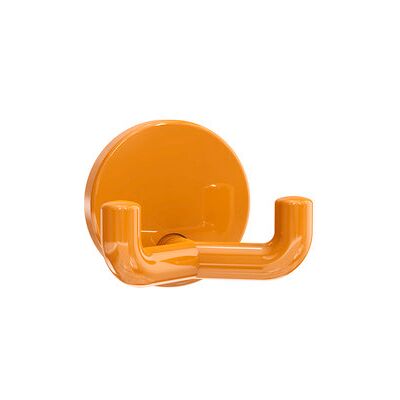 Hewi Crochet double - Orange - Rosette 50mm - Profondeur 43.5mm - Crochet double - Publicité Hewi Crochet double - Orange - Rosette 50mm - Profondeur 43.5mm - Crochet double - Publicité