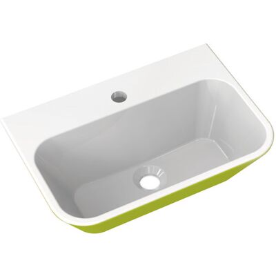Lavabo en minéral Hewi - 950.12.101674 - Blanc et Vert - Lavabo - Publicité Lavabo en minéral Hewi - 950.12.101674 - Blanc et Vert - Lavabo - Publicité