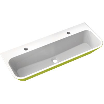 Lavabo en fonte minérale Hewi 950.12.205674 - Rectangulaire, 2 trous - Publicité Lavabo en fonte minérale Hewi 950.12.205674 - Rectangulaire, 2 trous - Publicité