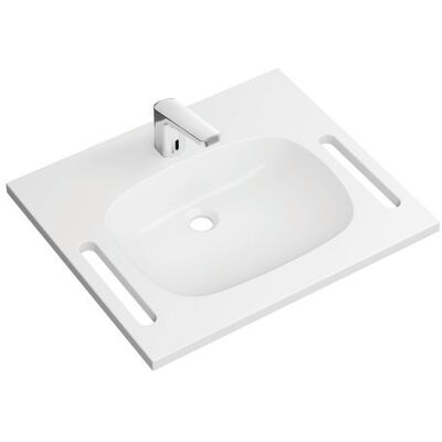 Ensemble Lavabo Hewi Modèle 950.19.034 en fonte minérale - Fixé au mur - Publicité Ensemble Lavabo Hewi Modèle 950.19.034 en fonte minérale - Fixé au mur - Publicité
