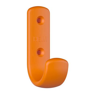 Crochet Hewi 477 - 72x22x47mm - Mat - Orange - Publicité Crochet Hewi 477 - 72x22x47mm - Mat - Orange - Publicité