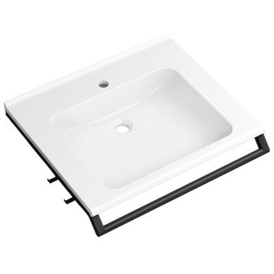 Lavabo Murale en Fonte Minérale Hewi - Bassin Rectangulaire Profond - Support Mural - 950.19.071SC - Publicité Lavabo Murale en Fonte Minérale Hewi - Bassin Rectangulaire Profond - Support Mural - 950.19.071SC - Publicité