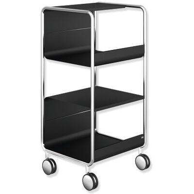 Hewi Beistellwagen - 950.74.00060JK - Chariot latéral - Structure en métal chromé - Publicité Hewi Beistellwagen - 950.74.00060JK - Chariot latéral - Structure en métal chromé - Publicité