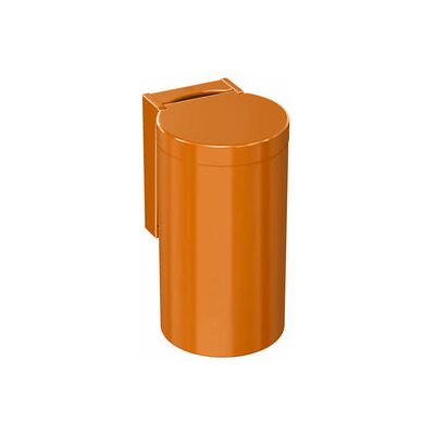 Hewi 477 Poubelle - Couvercle à charnière - Orange - Publicité Hewi 477 Poubelle - Couvercle à charnière - Orange - Publicité