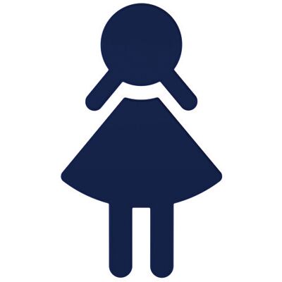 HEWI 801.91.020 Symbole femme - Auto-adhésif, 150mm x 87mm - Panneau d'information - Publicité HEWI 801.91.020 Symbole femme - Auto-adhésif, 150mm x 87mm - Panneau d'information - Publicité