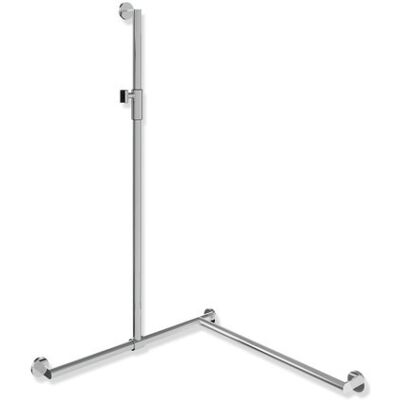 Support de douche en inox Hewi System 900 réglable - Type de douche - Publicité Support de douche en inox Hewi System 900 réglable - Type de douche - Publicité