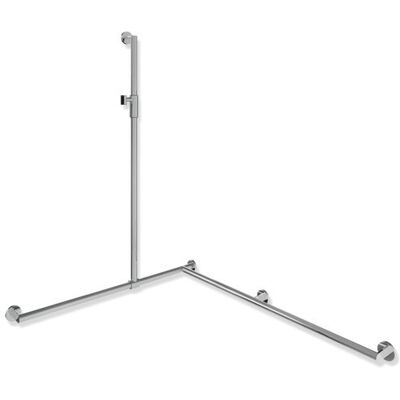 HEWI Système 900 Barre de douche chromée avec support magnétique réglable - Publicité HEWI Système 900 Barre de douche chromée avec support magnétique réglable - Publicité