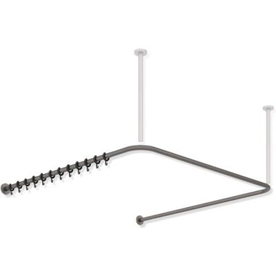 Hewi Système 900 Barre de Rideau - Acier Inoxydable, Réglable, Gris Foncé Perle Mica - Publicité Hewi Système 900 Barre de Rideau - Acier Inoxydable, Réglable, Gris Foncé Perle Mica - Publicité