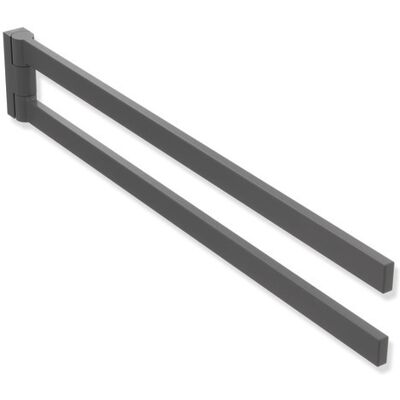 Hewi Porte-serviettes Carré Gris Perle Brillant - Towel Rail - Publicité Hewi Porte-serviettes Carré Gris Perle Brillant - Towel Rail - Publicité