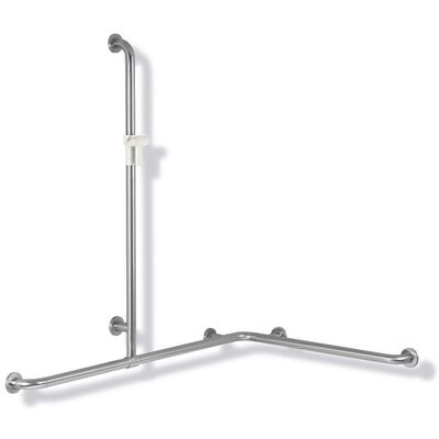HEWI Modèle 805.35.300 Barre de douche blanche avec rail coulissant - Accessoire de douche - Publicité HEWI Modèle 805.35.300 Barre de douche blanche avec rail coulissant - Accessoire de douche - Publicité