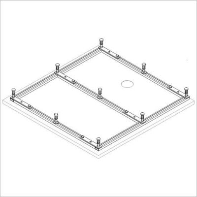 Hoesch Muna base 118988 pour 120x120cm - Publicité Hoesch Muna base 118988 pour 120x120cm - Publicité