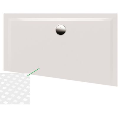 Hoesch Muna Plateau de douche en minéral - Reversible antidérapant, 140x90cm - Publicité Hoesch Muna Plateau de douche en minéral - Reversible antidérapant, 140x90cm - Publicité