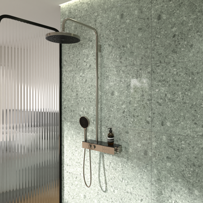 Système de Douche Ideal Standard A7882GN - Minimaliste, Silver Storm - Publicité Système de Douche Ideal Standard A7882GN - Minimaliste, Silver Storm - Publicité