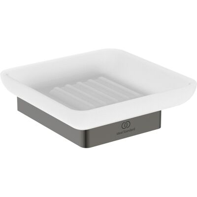 Range-savon Carré Gris Magnétique Ideal Standard - Range-savon - Publicité Range-savon Carré Gris Magnétique Ideal Standard - Range-savon - Publicité