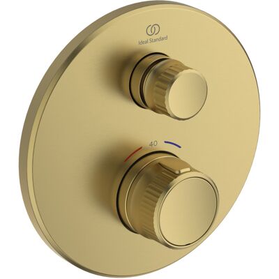 Ideal Standard Navigo Thermostat de Douche Encastré - Or Brossé - Publicité Ideal Standard Navigo Thermostat de Douche Encastré - Or Brossé - Publicité