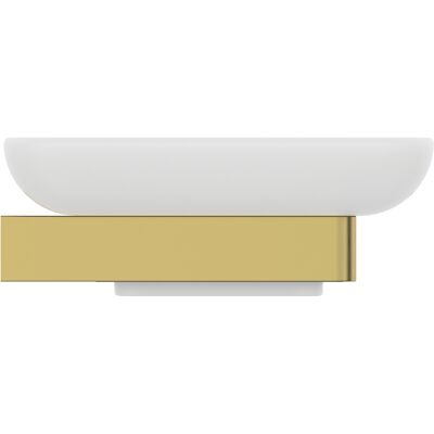 Ideal Standard - Porte-savon Conca Cube - Rectangulaire, Or Brossé - Distributeur de savon - Publicité Ideal Standard - Porte-savon Conca Cube - Rectangulaire, Or Brossé - Distributeur de savon - Publicité
