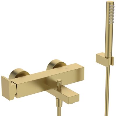 Ideal Standard BD514A2 - Projection de 210mm - Robinet de salle de bain or brossé - Publicité Ideal Standard BD514A2 - Projection de 210mm - Robinet de salle de bain or brossé - Publicité