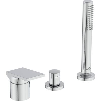 Ideal Standard BD517AA - Robinet de baignoire à 3 trous avec poignée - Publicité Ideal Standard BD517AA - Robinet de baignoire à 3 trous avec poignée - Publicité