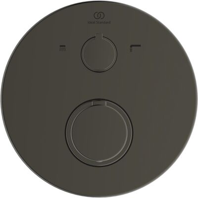 Kit thermostat T100 de Ideal Standard - Montage mural, 163mm, Gris Magnétique - Publicité Kit thermostat T100 de Ideal Standard - Montage mural, 163mm, Gris Magnétique - Publicité