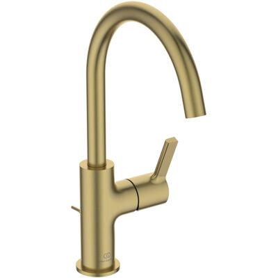 Robinet de lavabo Ideal Standard Joy - Bec haut pivotant - Or brossé - Publicité Robinet de lavabo Ideal Standard Joy - Bec haut pivotant - Or brossé - Publicité