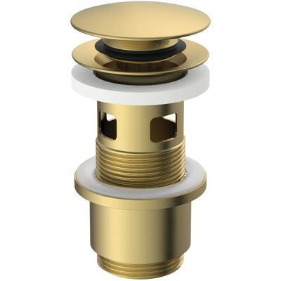 Ideal Standard - E1482A2 - Brushed Gold - Overflow - Push-Open Valve - Publicité Ideal Standard - E1482A2 - Brushed Gold - Overflow - Push-Open Valve - Publicité